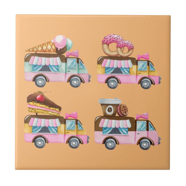 Azulejo De Cerâmica Passeio doce (Frente)