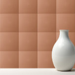 Azulejo De Cerâmica Pasta de cobre de cor sólida<br><div class="desc">Design de cor sólida de cobre castanho.</div>