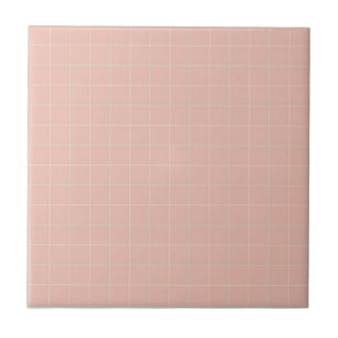 Azulejo De Cerâmica Pastel Cor-de-rosa macio, Amarelo e Verde-Casa
