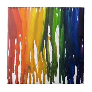 Azulejo De Cerâmica Pastel derretido no exame