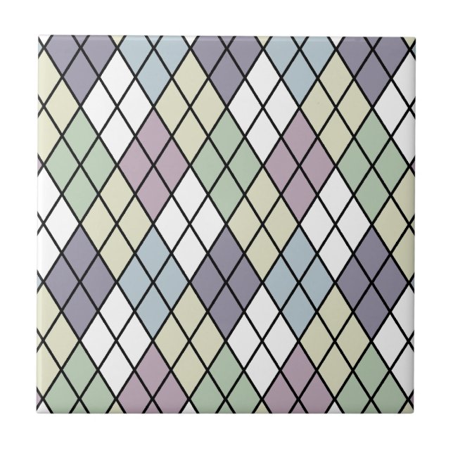 Azulejo De Cerâmica Pastel Diamantes Argyle (Frente)