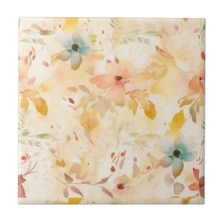 Azulejo De Cerâmica Pastel Free Spirit Floral