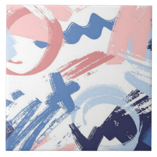 Azulejo De Cerâmica Pastel Scribble