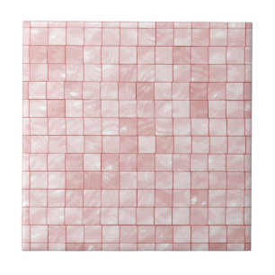 Azulejo De Cerâmica Pastel Variegated, teste padrão cor-de-rosa