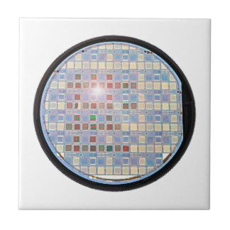 Azulejo De Cerâmica Pastilha de Silício em um Chip com Fundo Branco