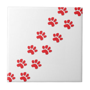 Azulejo De Cerâmica Patas de Cachorro