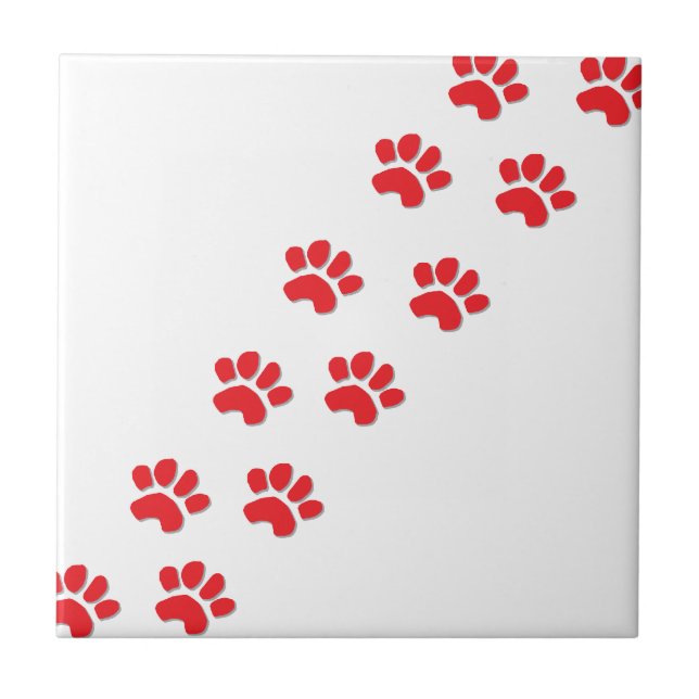 Azulejo De Cerâmica Patas de Cachorro (Frente)