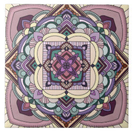 Azulejo De Cerâmica Patchwork Mandala
