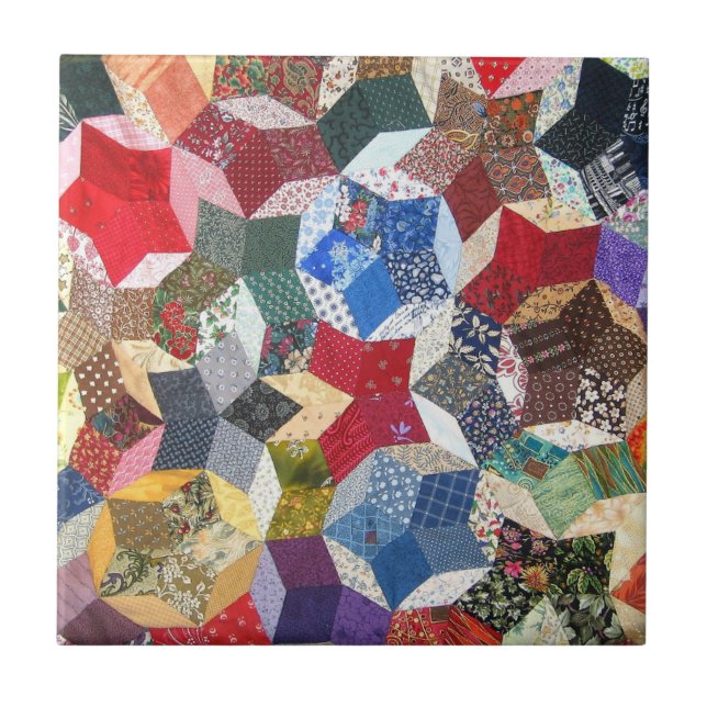 Azulejo De Cerâmica Patchwork Quilt Pattern (Frente)