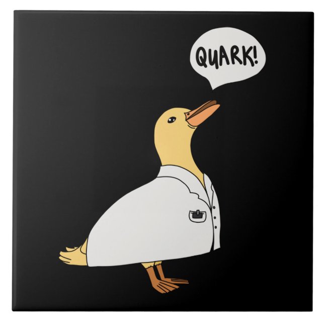 Azulejo De Cerâmica Pato da Física (Frente)