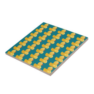 Azulejo De Cerâmica Pato de Borracha Amarelo