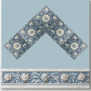Azulejo De Cerâmica Patrimônio Francês de Toile Rústico País Pastoral