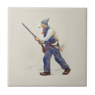 Azulejo De Cerâmica Patriota Quebeque Rebelião 1837-1838 Henri Julien
