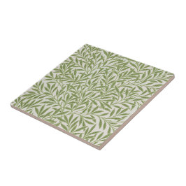 Azulejo De Cerâmica Pattern of green leafy branches 