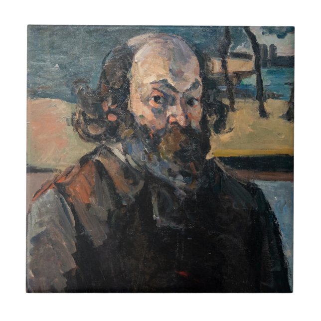 Azulejo De Cerâmica Paul Cezanne - Autorretrato (Frente)