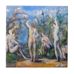 Azulejo De Cerâmica Paul Cezanne - Cinco Banhistas