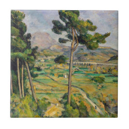 Azulejo De Cerâmica Paul Cezanne - Mont Sainte-Victoire e Viaduto