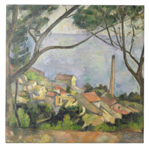 Azulejo De Cerâmica Paul Cezanne o mar no l'Estaque, 1878