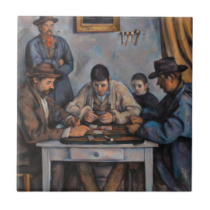Azulejo De Cerâmica Paul Cezanne - Os Jogadores De Cartão