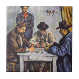 Azulejo De Cerâmica Paul Cezanne - Os Jogadores De Cartão
