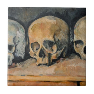 Azulejo De Cerâmica Paul Cezanne - Os Três Crânios