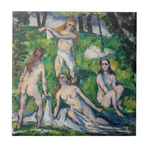 Azulejo De Cerâmica Paul Cezanne - Quatro Banhistas
