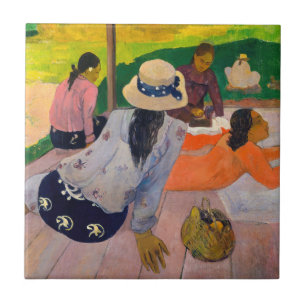 Azulejo De Cerâmica Paul Gauguin - A Sesta