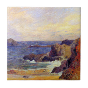 Azulejo De Cerâmica Paul Gauguin - Costa Rochosa Pintura de Arte Fina