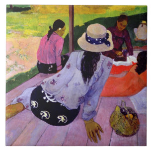 Azulejo De Cerâmica Paul Gauguin   o Siesta, 1891-2 (óleo em canvas)