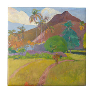 Azulejo De Cerâmica Paul Gauguin - Paisagem Taitiiana