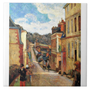Azulejo De Cerâmica Paul Gauguin, pintura de Rue Jouvenet em Rouen
