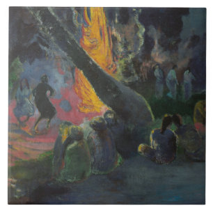 Azulejo De Cerâmica Paul Gauguin - Upa Upa (The Fire Dance)