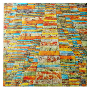 Azulejo De Cerâmica Paul Klee art: Autoestrada e autoestradas