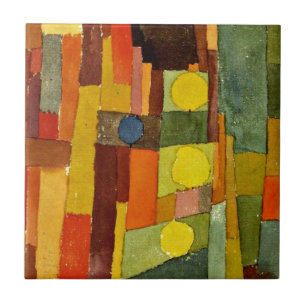 Azulejo De Cerâmica Paul Klee art: No estilo de Kairouan