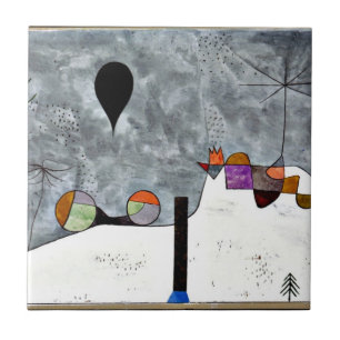 Azulejo De Cerâmica Paul Klee art: Pintura de inverno