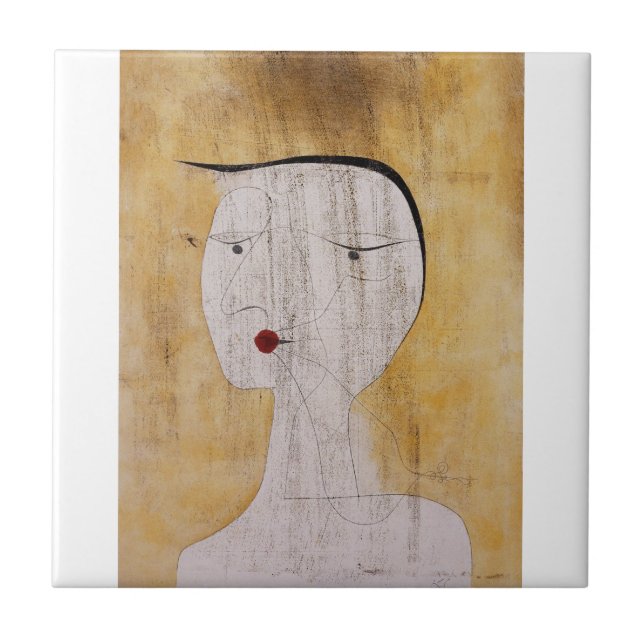 Azulejo De Cerâmica Paul Klee - Mulher Selada (Frente)