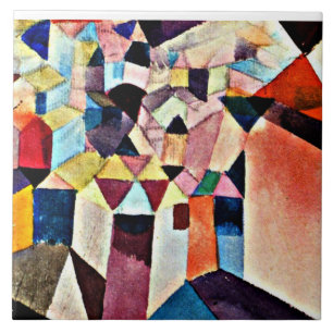 Azulejo De Cerâmica Paul Klee, Visão de uma Cidade,