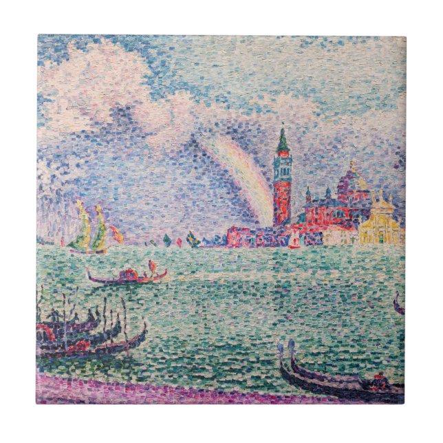 Azulejo De Cerâmica Paul Signac - Arco-Íris, Veneza (Frente)