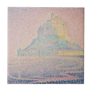 Azulejo De Cerâmica Paul Signac - Mont Saint Michel, Névoa e Sol