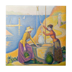 Azulejo De Cerâmica Paul Signac - Mulheres no Poço