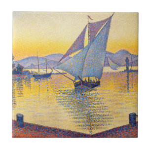 Azulejo De Cerâmica Paul Signac - O Porto ao Pôr do Sol, Ópera 236
