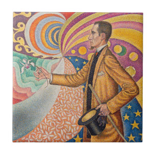 Azulejo De Cerâmica Paul Signac - Retrato de M Felix Feneon, Opus 217