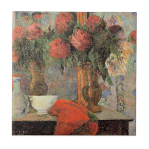 Azulejo De Cerâmica Paull Gauguin, Natureza Morta com Tigela Branca,