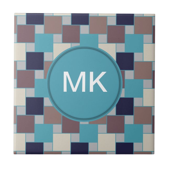 Azulejo De Cerâmica Pavão na praia (Frente)