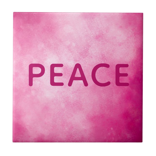Azulejo De Cerâmica Paz Rosa (Frente)