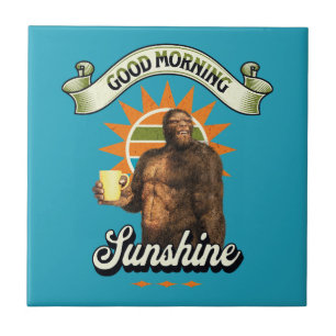 Azulejo De Cerâmica Pé Grande Divertido Café Humor Matinal