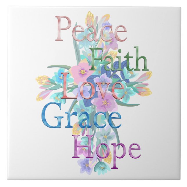 Azulejo De Cerâmica Peace  (Frente)