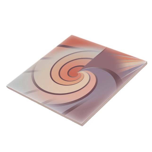 Azulejo De Cerâmica Peach fuzz seashell (Lateral)