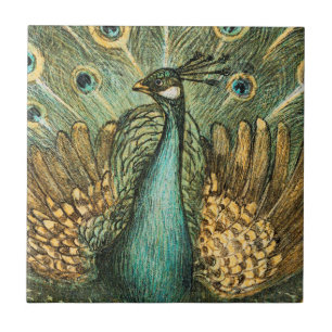 Azulejo de cerâmica Peacock