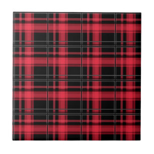 Azulejo De Cerâmica Peça riscada com xadrez sem costura com tartan
